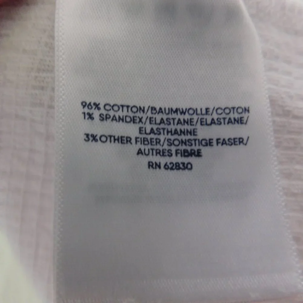 Lands' End Gauzy Cotton Ombre Maxi Dress Blue White Short Sleeves Pockets Large - Picture 4 of 6